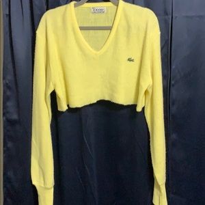 Yellow crop sweater